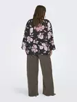 Only Carmakoma Plus-Size-Shirt Schwarz/Blume - Damen Langarmshirts - 140057 - 5
