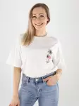 Nur Bio-Baumwoll-T-Shirt Cloud Dancer/Pink Sand - Damen T-Shirts - 141057 - 2