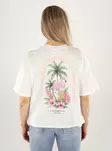 Nur Bio-Baumwoll-T-Shirt Cloud Dancer/Pink Sand - Damen T-Shirts - 141057 - 1
