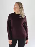 Only Strick ONLCAMILLA O-NECK L/S PULLOVER weinrot/melange - Damenpullover - 141567 - 1