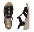 Rieker Damen Wedgesandalen 619B2-00 schwarz - Rieker Sandalen - 140367 - 4