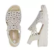 Rieker Damen Keilabsatzsandalen 67465-62 Beige - Rieker Sandalen - 140357 - 3