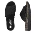 Rieker Damen-Pantoletten V2351-00 schwarz - Rieker Hausschuhe - 138167 - 3