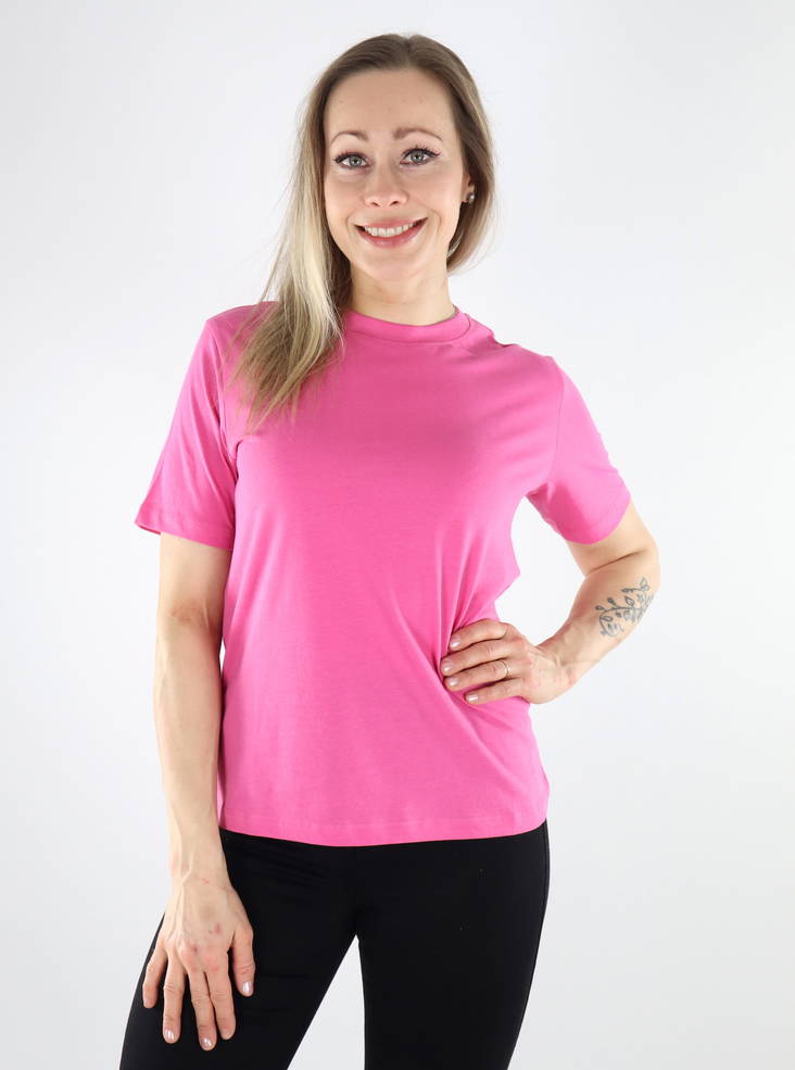 T-Shirt JJXXAnna im Regular Fit Carmine Rose - Damen T-Shirts - 135457 - 1