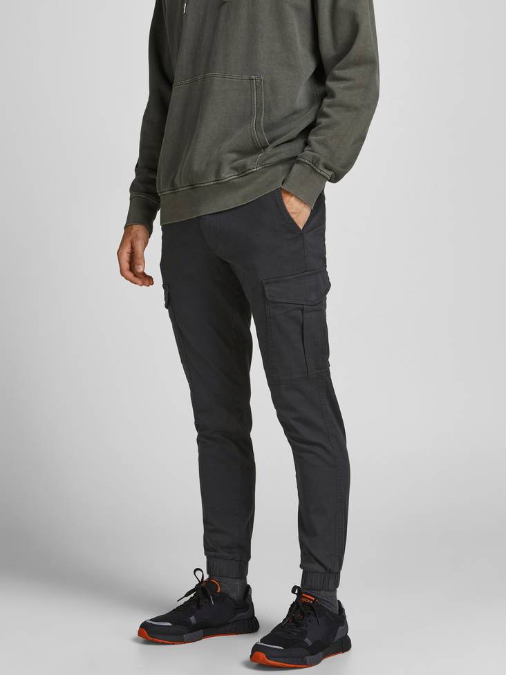 Jack&Jones Hose Marco mit Umschlägen schwarz - Herrenhosen - 132827 - 1