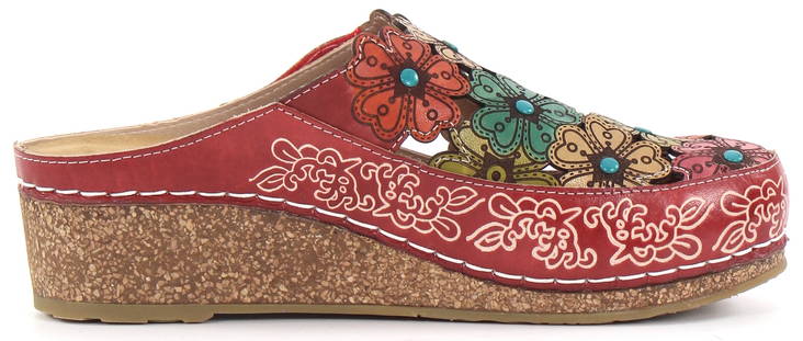 Laura Vita Mules Facscineo 11 Rot - Pantoletten - 131077 - 1