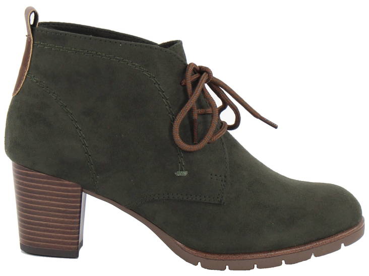 Marco Tozzi Ankle Boots 25107-33, Khaki - Damen Stiefeletten - 124147 - 1