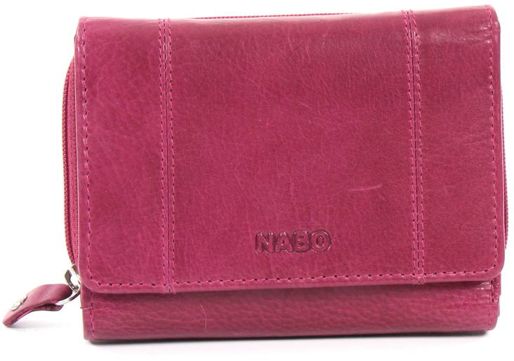 Nabo Leder Geldbörse NK247, fuchsia - Geldbörsen - 130657 - 1