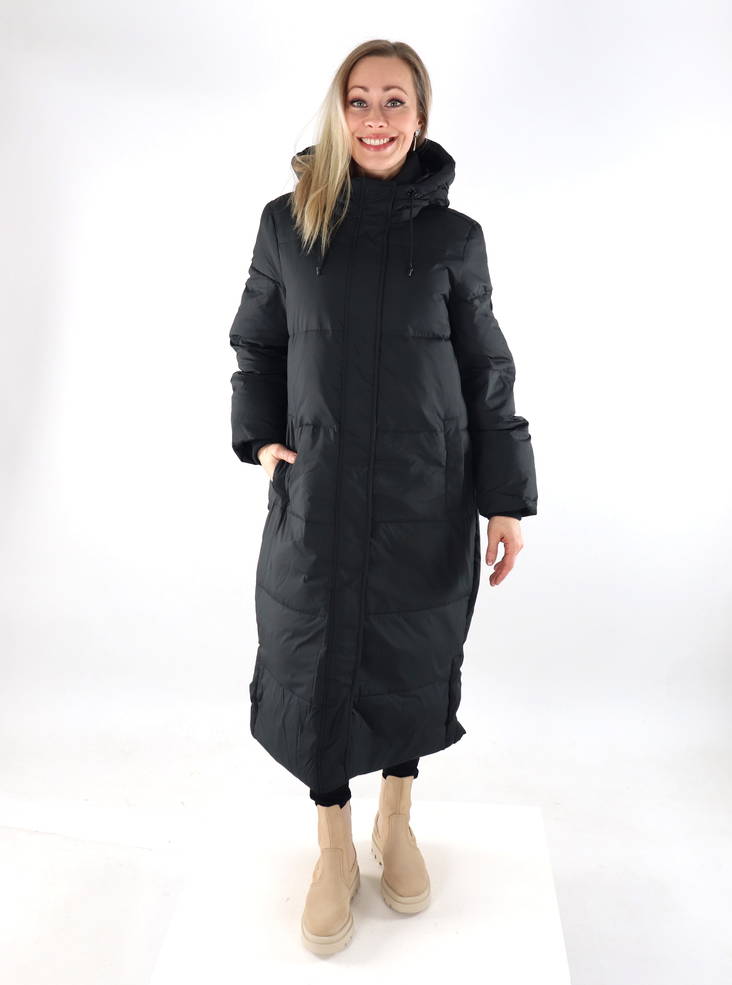 Only Damen langer Daunenmantel schwarz - Damen Steppjacken - 134927 - 1