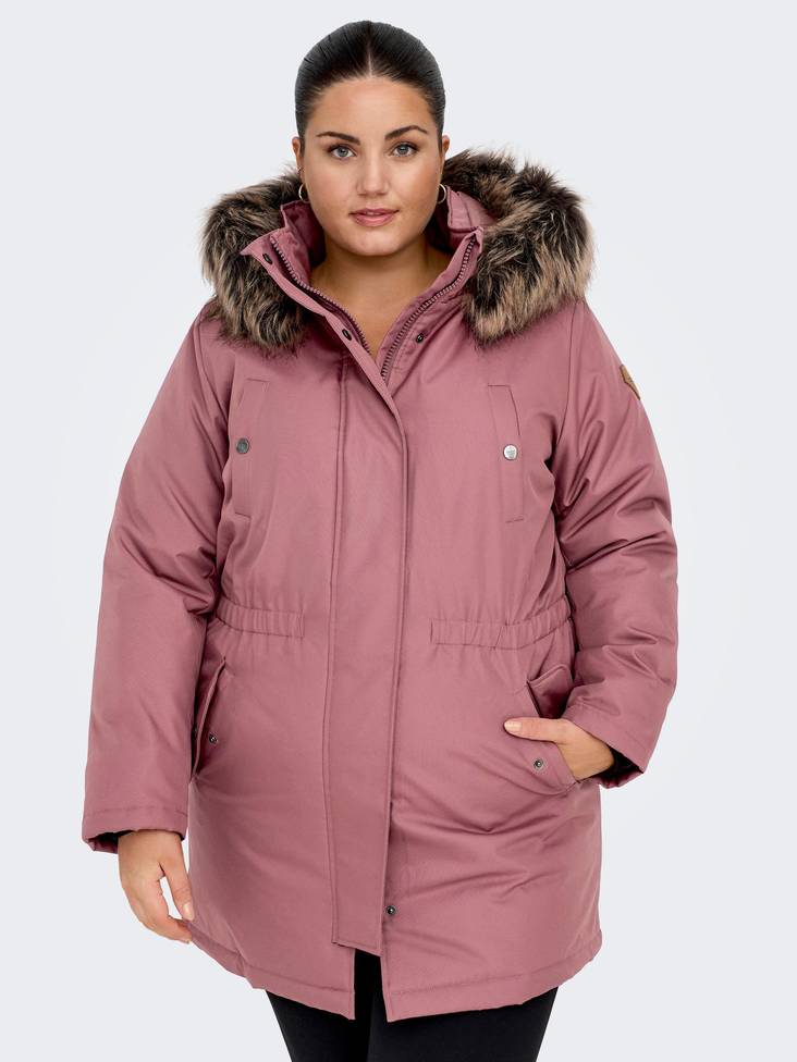 Only Carmakoma Mantel Irena rosa braun - Damen Winterjacken - 134597 - 1