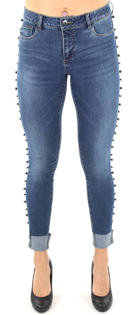 Only Jeans Reg Studank, Blau - Damen Jeans - 121697 - 1