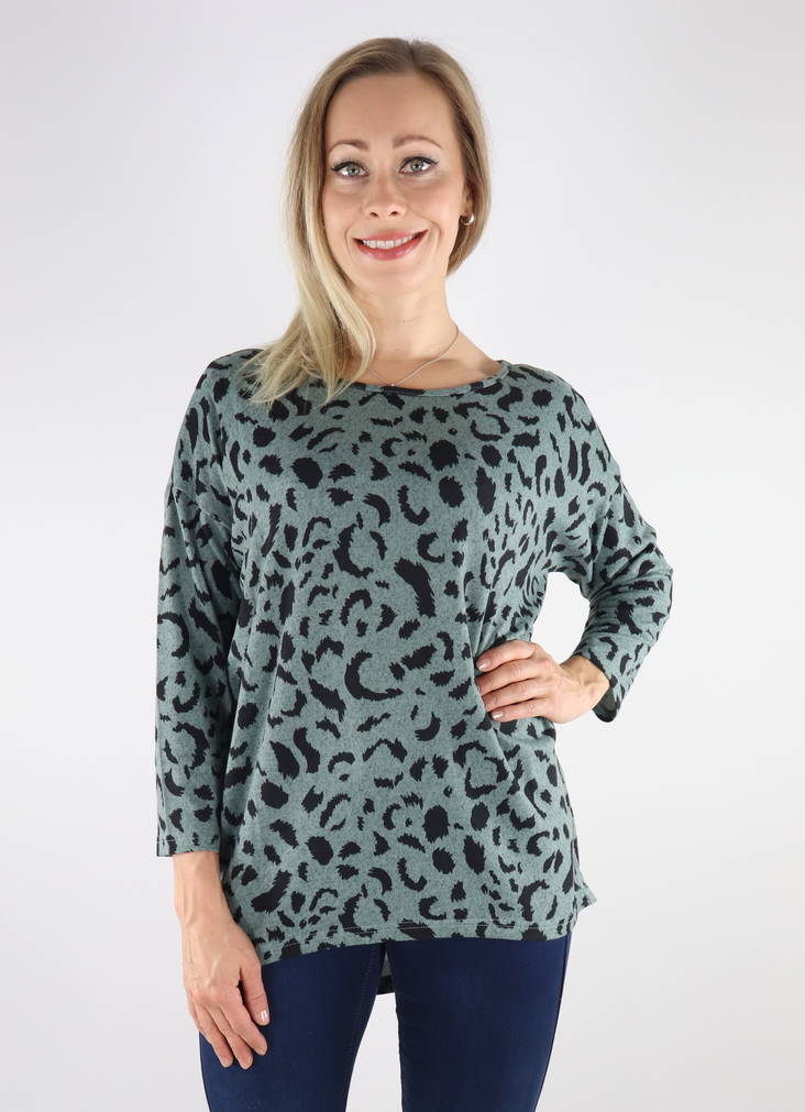Only Sweater Elcos 4/5 chinois grün/Mond - Damenpullover - 131597 - 1