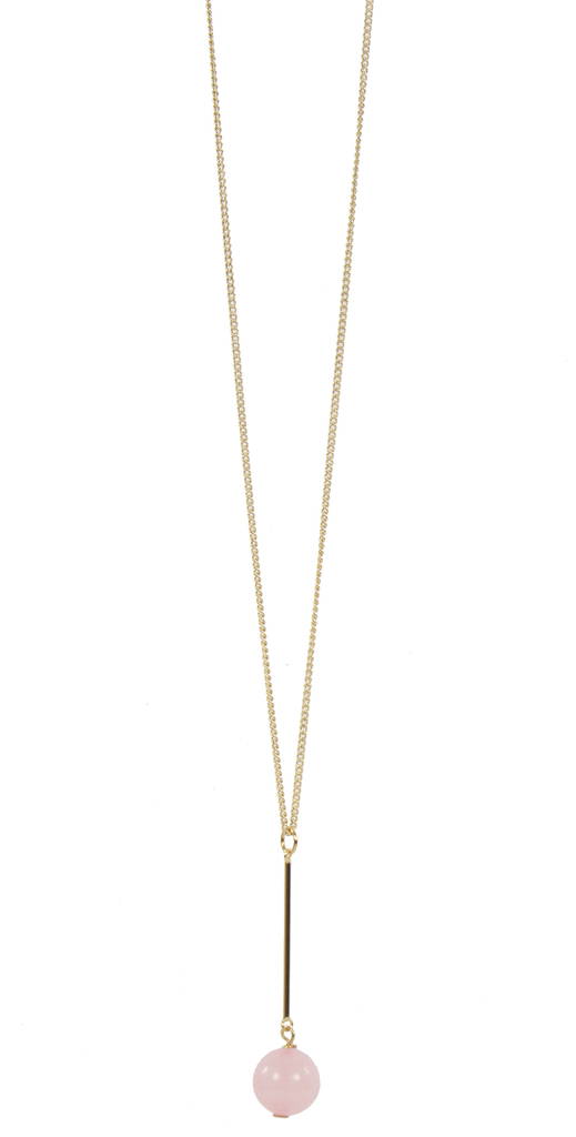 Snö of Sweden Halskette Rimii großer Anhänger 42 gold - Halsketten - 123817 - 1