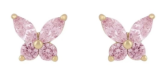 Snö of Sweden Ohrringe Meya gold/rosa - Ohrringe - 135307 - 1