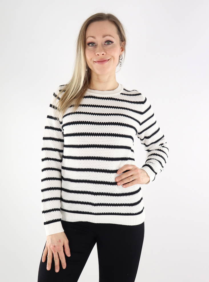 Vila Damenpullover schwarz und weiß - Damenpullover - 135387 - 1