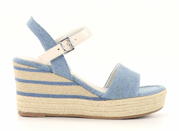 Marco Tozzi Damen Wedgesandalen 28380-42 Jeans - Damen Sandalen - 136077 - 1