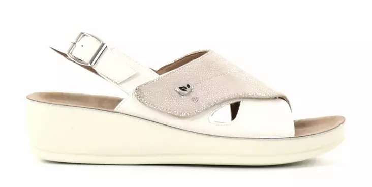 Eco Bio Vegane Damensandalen J52314184 hellgrau - Damen Arbeitsschuhe - 136367 - 1