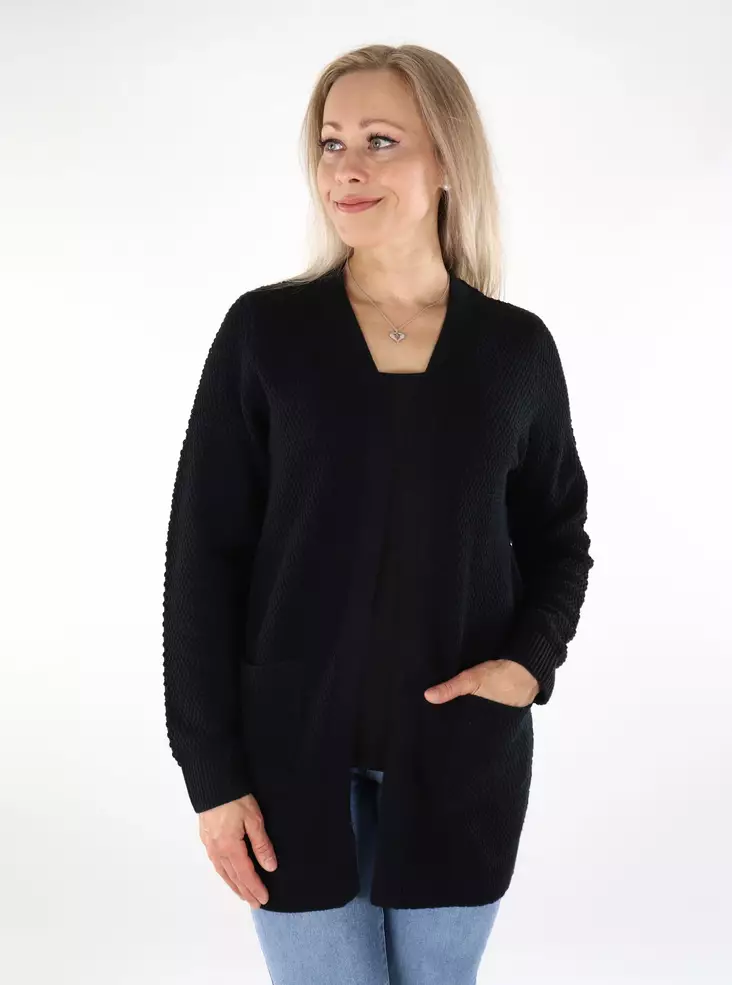Vila Damen Cardigan Schwarz - Damenpullover - 136397 - 1