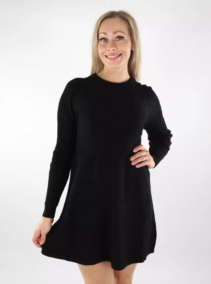 Only kurzes Strickkleid Kabel schwarz - Damenpullover - 136937 - 1