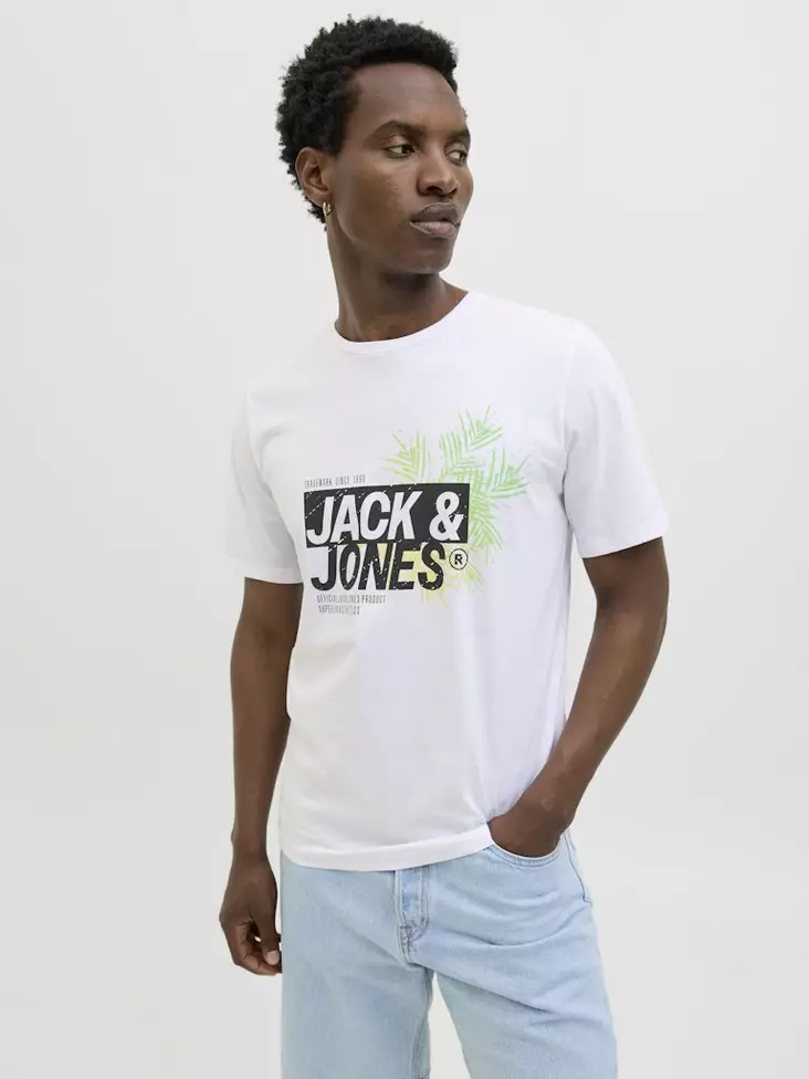 Jack&Jones Herren Druck T-Shirt Axon Tee - Herren T-Shirts - 138747 - 1