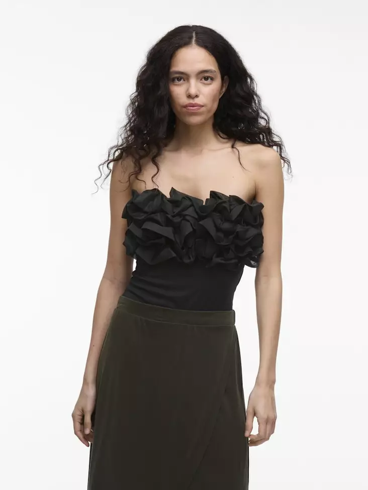 Vila Body Tove Bodystocking Schwarz - Damentops - 139907 - 1