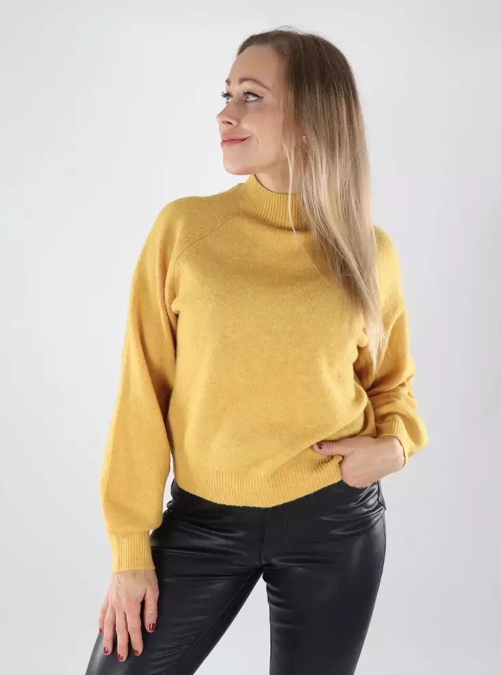 Vero Moda Damenpullover VMLEAF in Golden Spice - Damenpullover - 141737 - 1