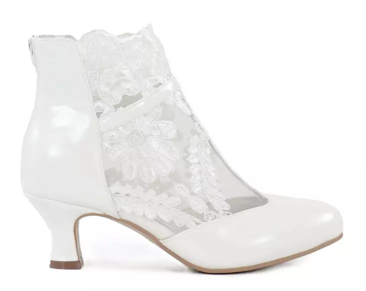 Chantana Damen Spitzenstiefeletten 641-01 Weiß - Damen Stiefeletten - 140707 - 1