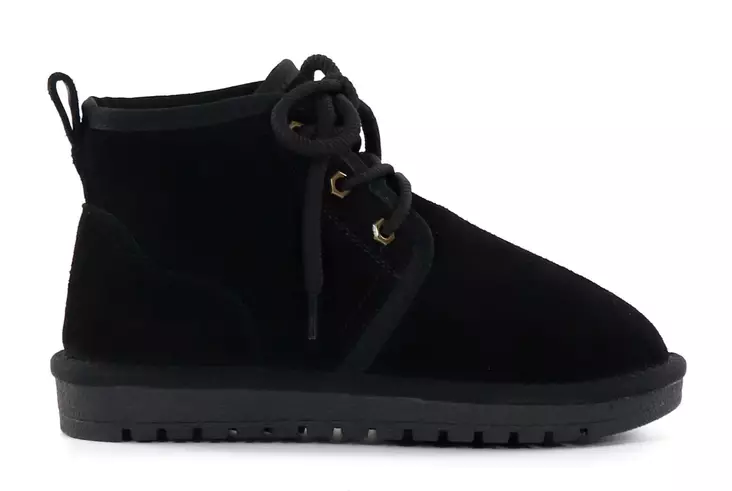 Duffy Damen Wildleder Stiefeletten 71-23001 schwarz - Damen Stiefeletten - 136817 - 1