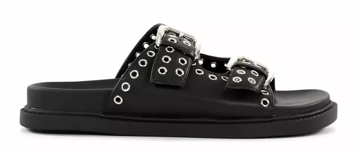 Duffy Damen-Mules 97-20997 Schwarz - Pantoletten - 137987 - 1