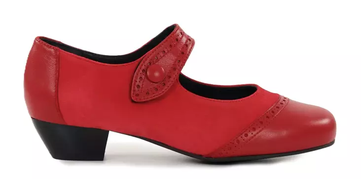 Ilves Pumps/Tanzschuhe 9319 Nappa/Veloursleder Rot - Pumps und High Heels - 138177 - 1