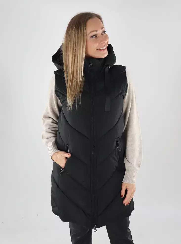 JDY Damen Padded Vest Weste schwarz - Damen Westen - 139507 - 1