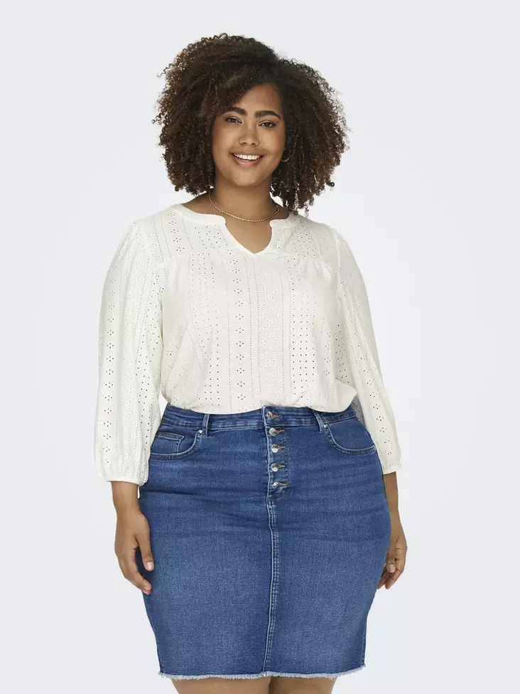 Only Carmakoma Hemd Wolkentänzer - Damen Langarmshirts - 135697 - 1