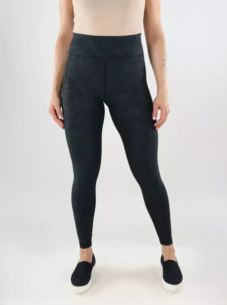 Only Play Damen Sportleggings Jam-2-Font HW schwarz/vanille - Damen Sportleggins - 138877 - 1