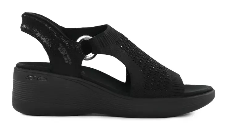 Skechers Damen Keilsandaletten 188001/BBK PIER LITE - PARK PATH schwarz - Skechers Sandalen - 140657 - 1