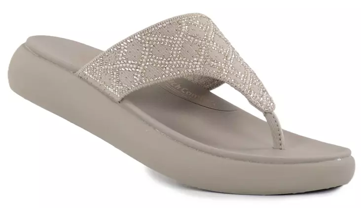 Skechers Flip-Flops 164197/TPE ASANA LUXE - HALTE DAS GLANZENDEN Taupe - Skechers Sandalen - 141277 - 1