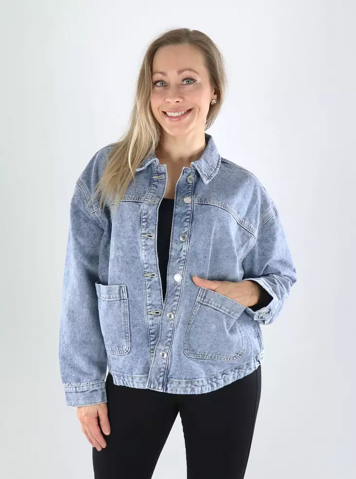 Vero Moda Denimjacke Shacket hellblau - Damen Jeansjacken - 141257 - 1
