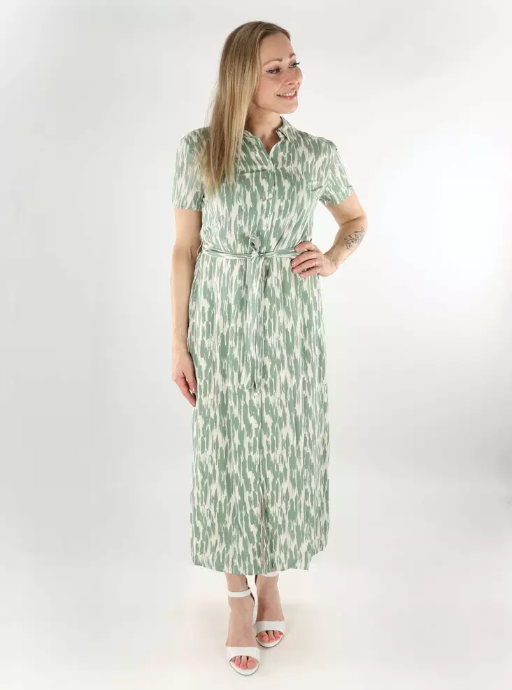 Vero Moda Knopfkleid VMEASY Joy Long Birke/Hecken-Grün - Kleider und Tuniken - 138587 - 1