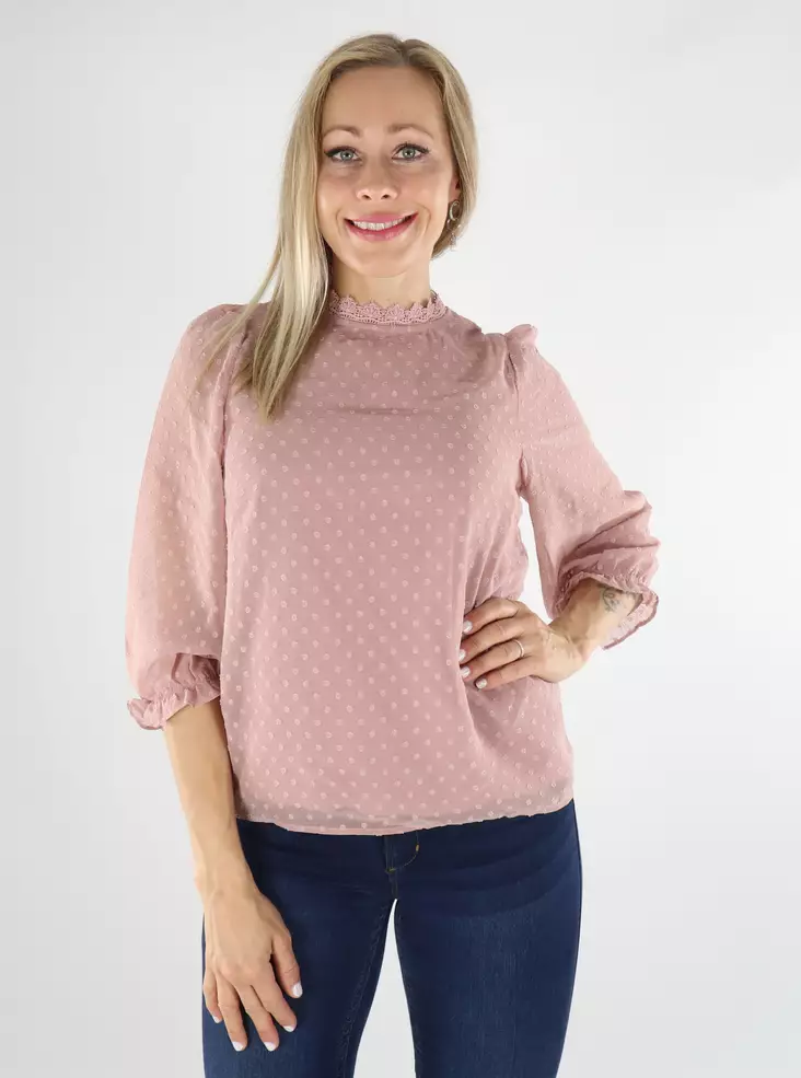 Vila Hemd blasses Mauve - Damen Langarmshirts - 136537 - 1