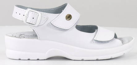 Goldene Fit Sandalen 696, Weiß - Damen Arbeitsschuhe - 127898 - 1