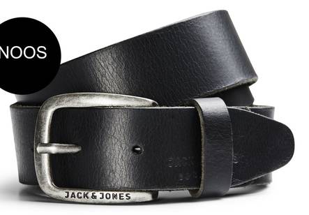 Jack & Jones Herren Gürtel Leder Paul, Schwarz - Herren Gürteln - 116858 - 2