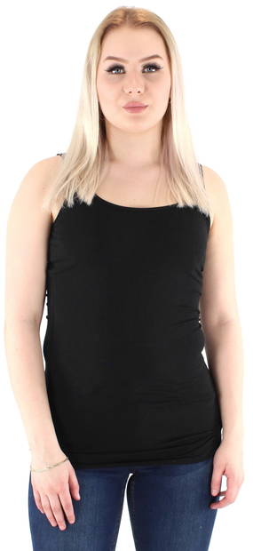 Vero Moda Damen Basic Top Maxi Mein weiches langes, schwarzes, weißes, hellgraues - Damen Tops - 121138 - 1