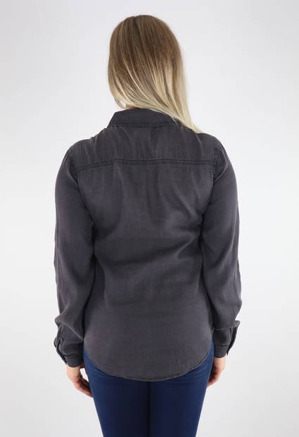 Vila Denim Hemd Denim Schwarz - Damenblusen und -hemden - 131708 - 2