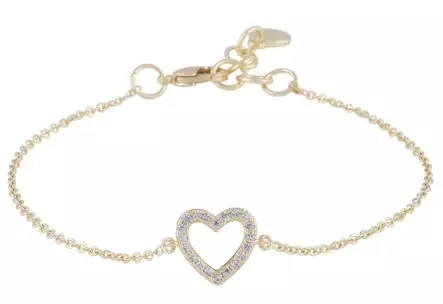 Snö of Sweden Armband Nisi Herz gold/klar - Armbänder - 138638 - 1