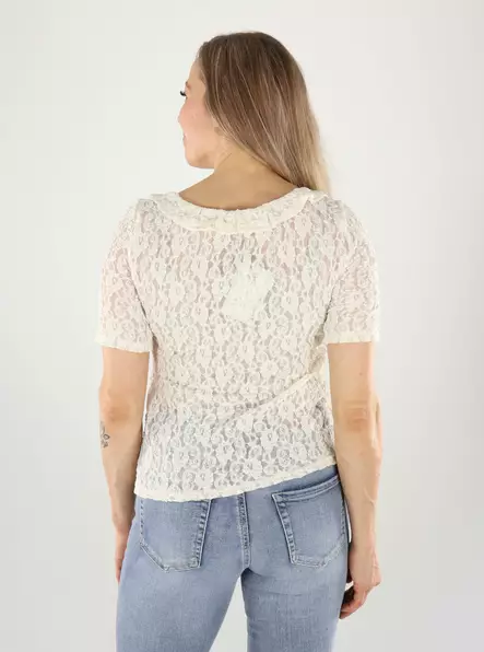 JDY T-Shirt Spitze Rein - Damen T-Shirts - 141088 - 2