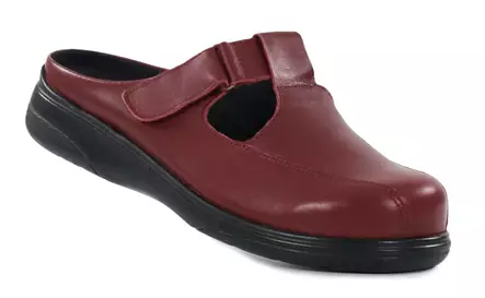 Ilves Damen Leder-Mules mit weitem Leisten 5007/A rot - Pantoletten - 140298 - 2