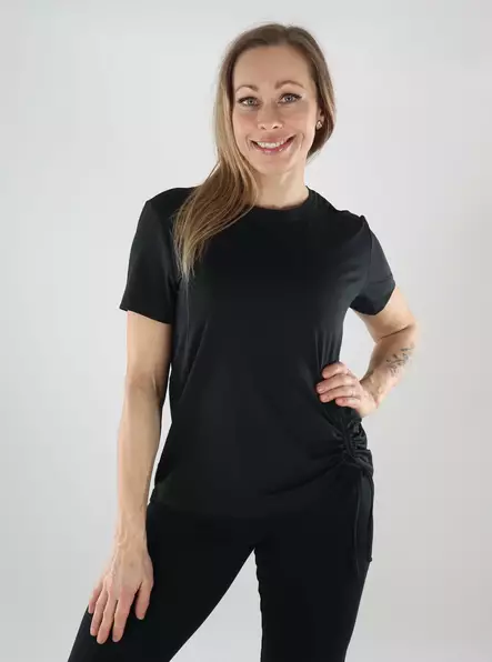 Only Play Damen T-Shirt Locker Schwarz - Damen Sport T-Shirts - 139968 - 1