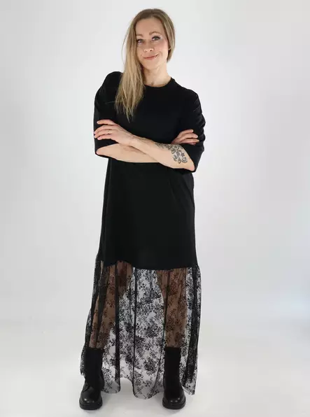 Vila Kleid OVERIZE SPITZENKLEID schwarz - Kleider und Tuniken - 141098 - 1