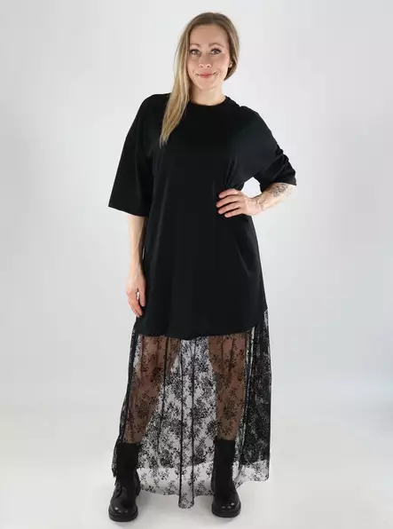 Vila Kleid OVERIZE SPITZENKLEID schwarz - Kleider und Tuniken - 141098 - 2