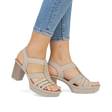Rieker Damen Sandalen 67526-62 beige - Rieker Sandalen - 135378 - 5