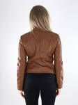 Damenmantel Vero Moda Beschichtet Cognac - Damenlederjacken und PU-Jacken - 135168 - 2